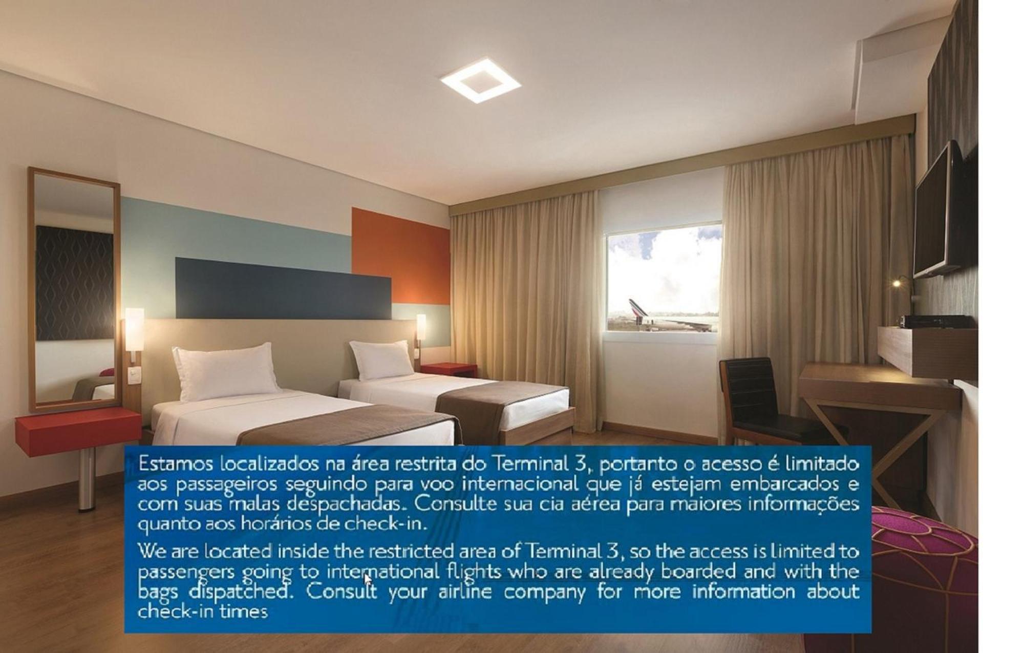Tryp By Wyndham Sao Paulo Airport - Hotel De Transito Terminal 3 -Lado Ar - Area Restrita A Passageiros Ja Embarcados - Piso 1 Guarulhos Bagian luar foto